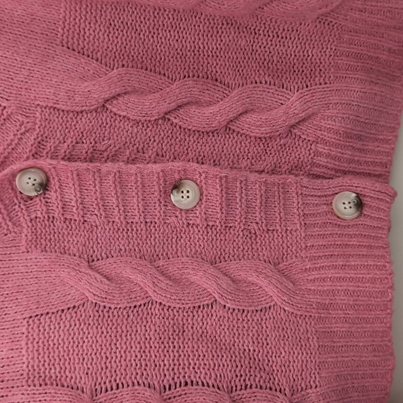 NWT Blush Colored Cropped Sweater - Picture 2 of 5